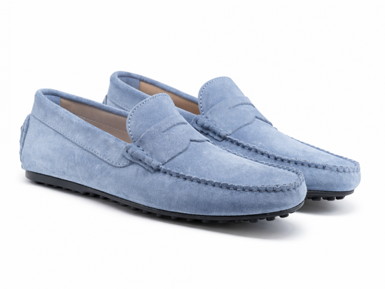 mocassini camoscio jeanz...