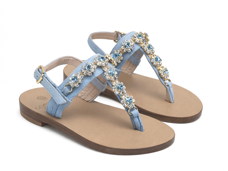 Baby Positano sandals blue...