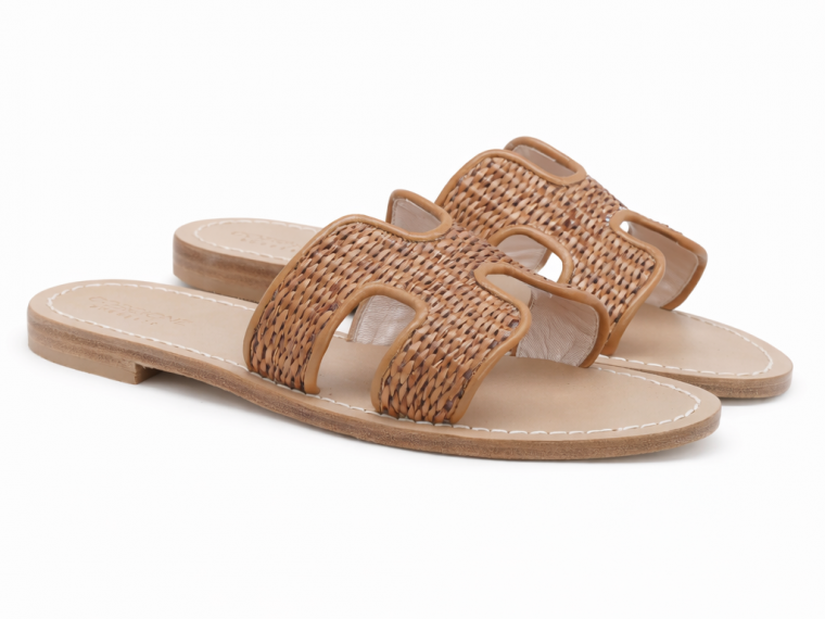 H rafia sandali ciabatta capri