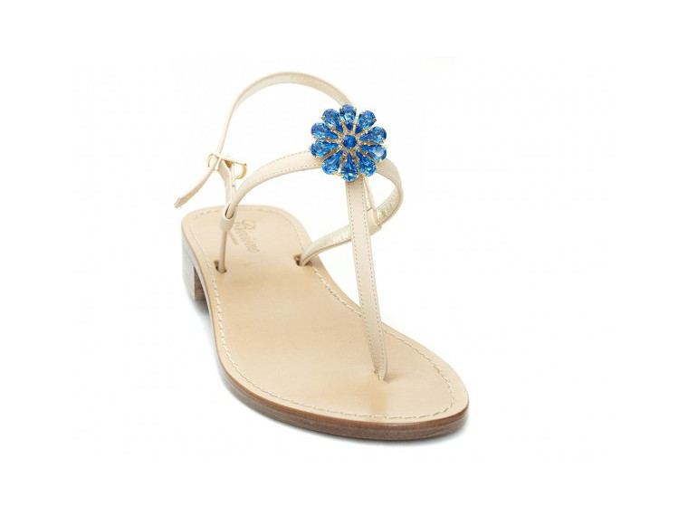 Natural leather flip flops...