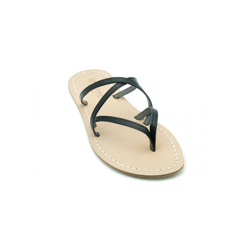 Crossed positano sandals