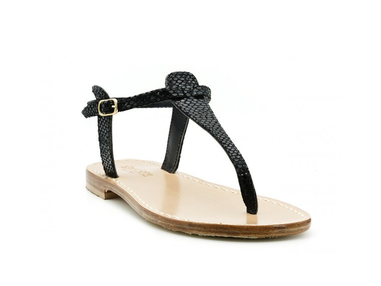 Sirena - snake printed sandals