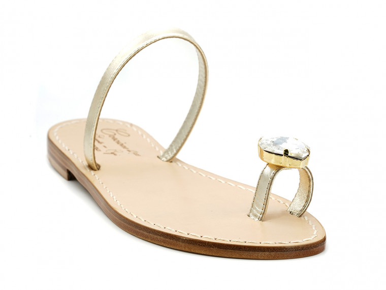 Sandali fascia e dito con...