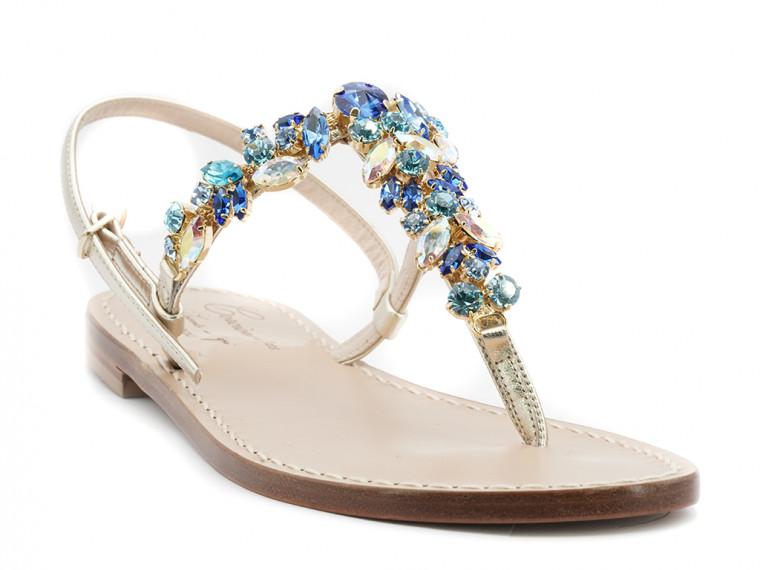 Feronia - blue jewel sandals