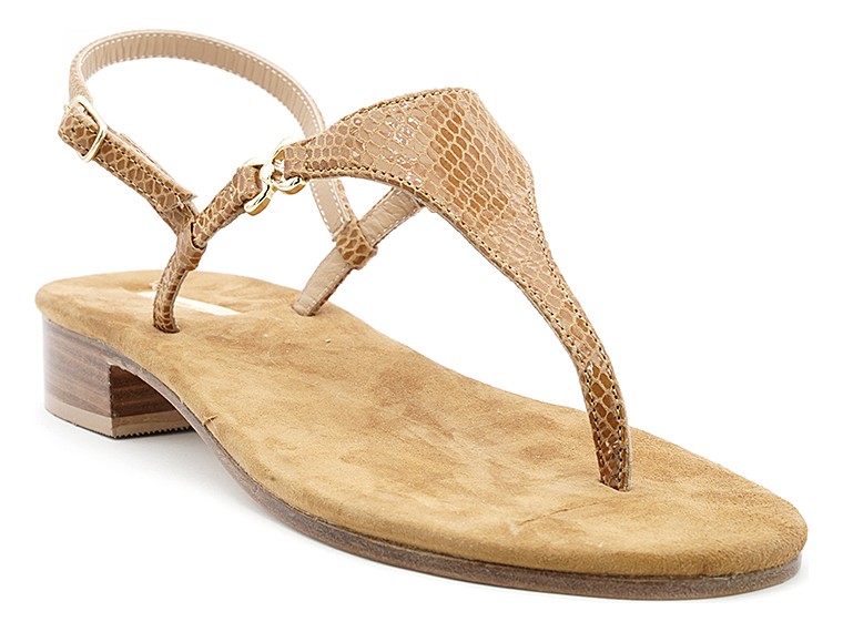 Triangle suede sandals