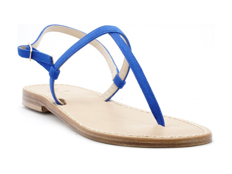 T suede sandals