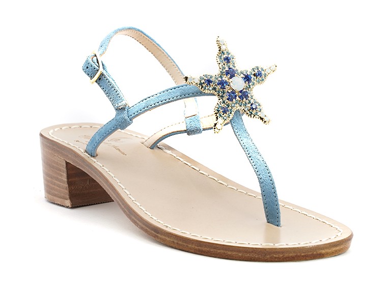 Turquoise suede sandals...