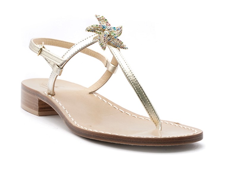 Capri sandals with starfish