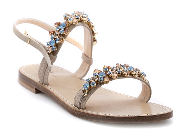 Sand jewel sandals Positano...