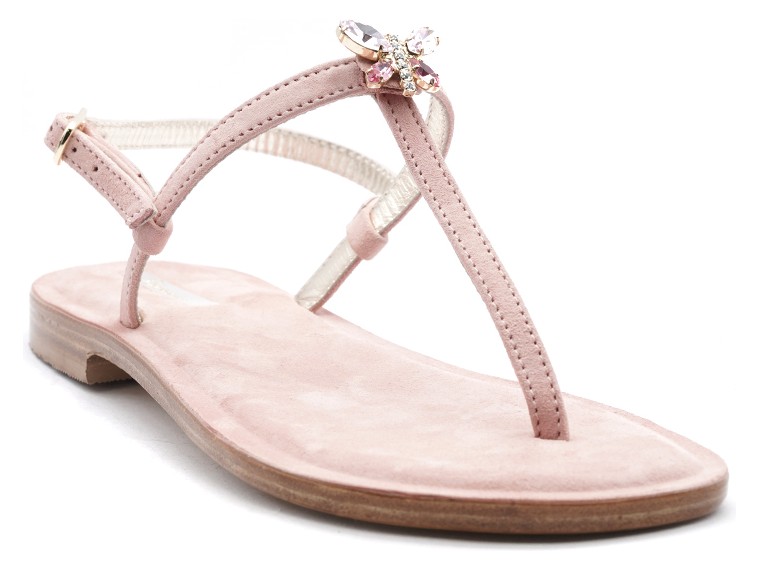 Farfallina camoscio rosa...