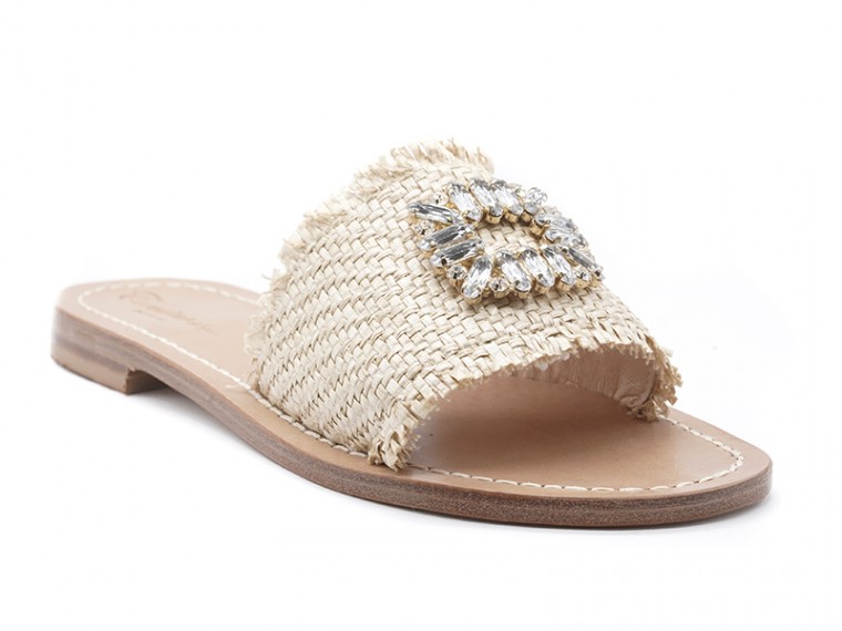 Venice raffia sandals with...