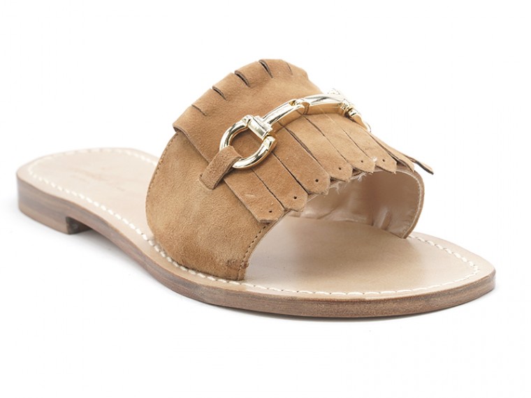 Noemi suede slipper with...