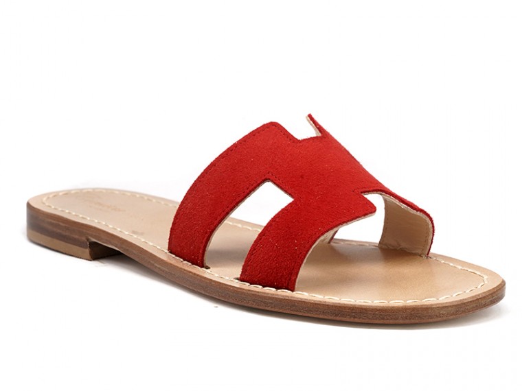 Suede H Maiori sandals