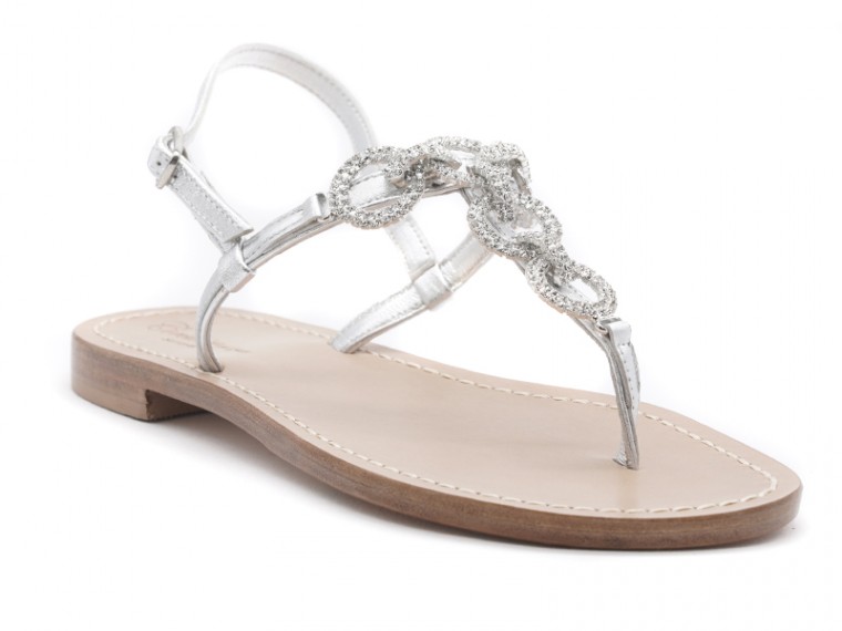 Talulla - silver jewel sandals