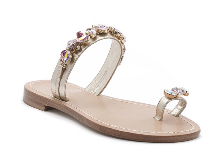 Capri sandals with band and...