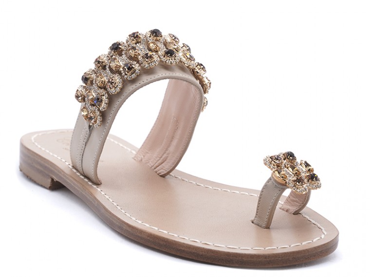 Marta - sandali gioiello ambra