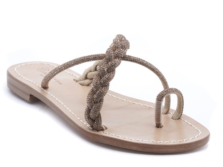 Da Vinci sandali lurex con...