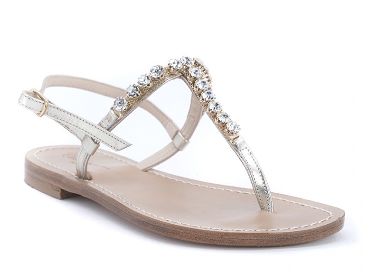 Carin - gold  jewel sandals
