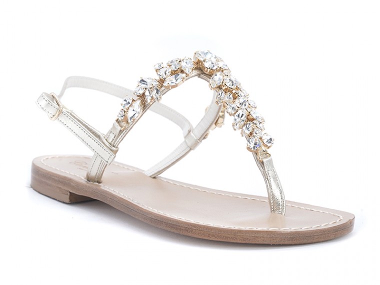 Feronia - gold  jewel sandals