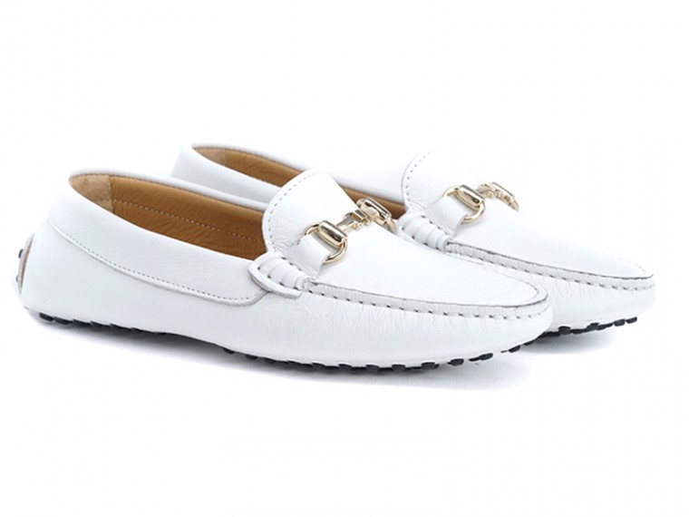 mocassini donna bianco