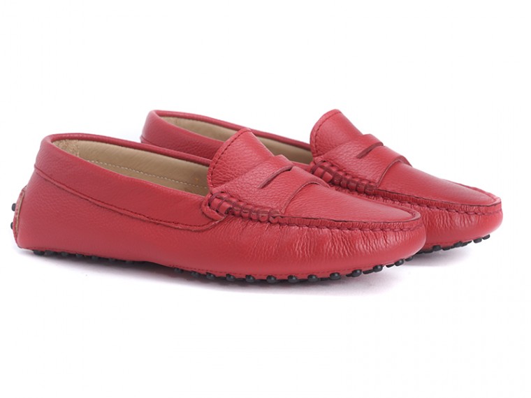 mocassini donna rosso Ferrari