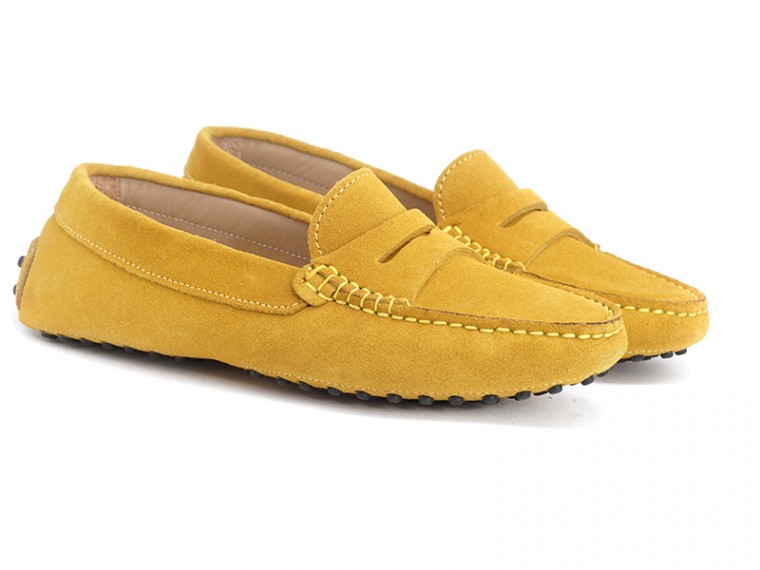 mocassini donna giallo...