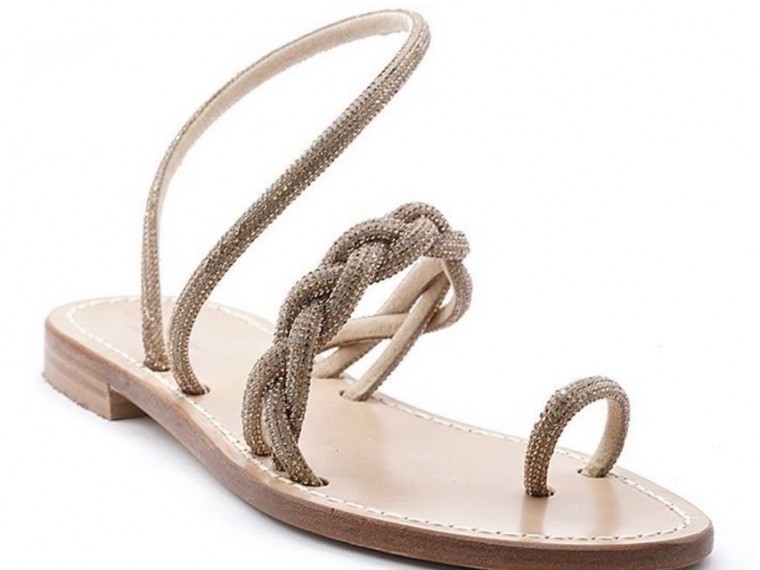 Alapa sandals with jewel lace
