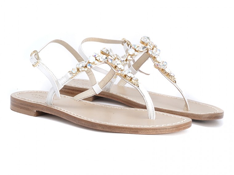 iajia sandali gioiello bianchi