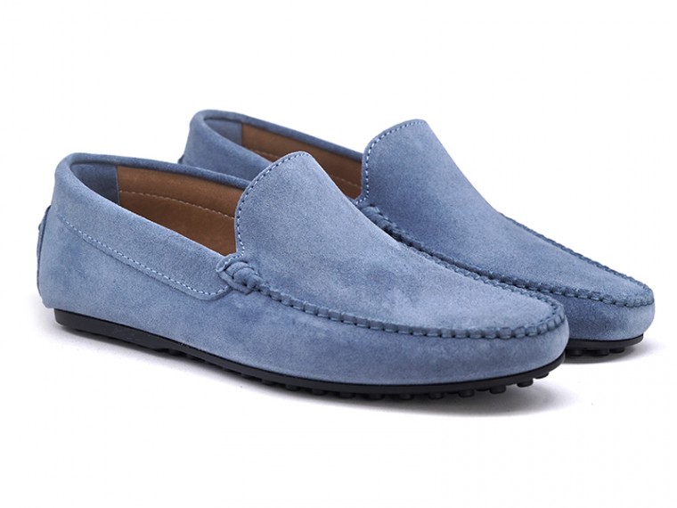 Men's suede jeans moccasins