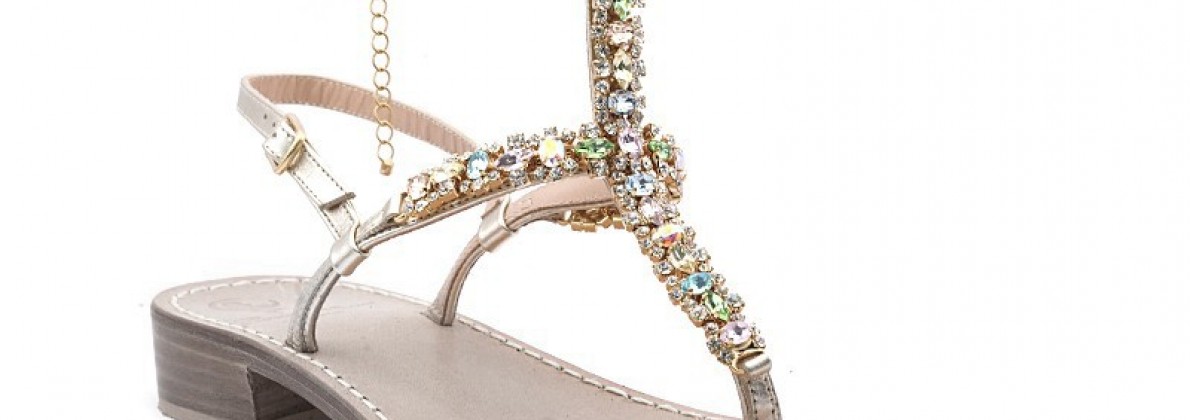 jewel anklet sandals